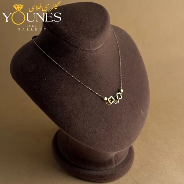 گردنبند طلا ونکلیف تودرتو مکعب